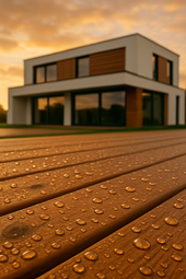 LAME TERRASSE PIN SYLVESTRE LISSE 27x147mm 4.80ml ORKKA CL.4 Brun